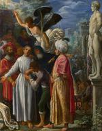 欧洲12-19世纪油画五_ELSHEIMER, Adam - Saint Lawrence prepared for Martyrdom